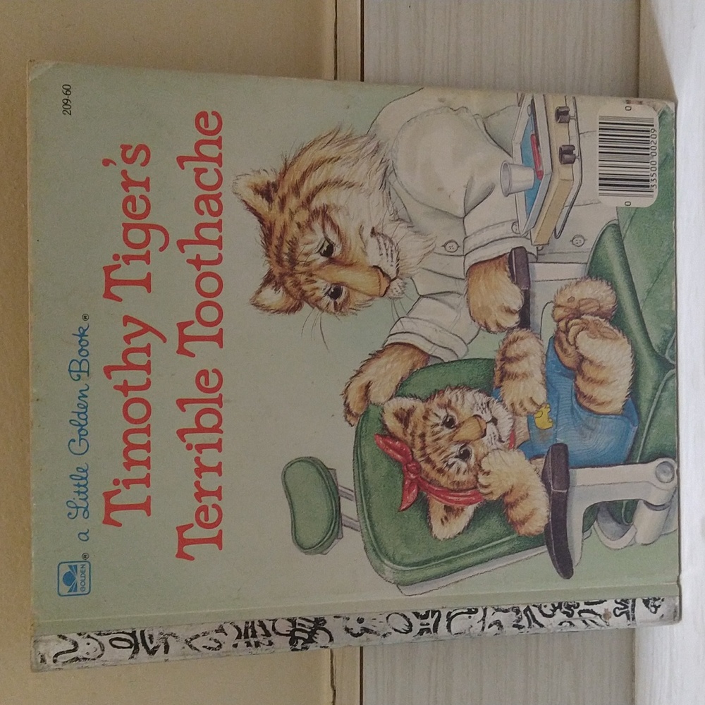 Vintage 1988 Timothy Tiger's Terrible Toothache Children's Book